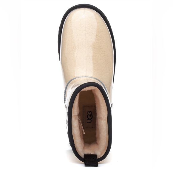 UGG WOMEN’S CLASSIC CLEAR MINI BOOT NATURAL/BLACK - Picture 4 of 4